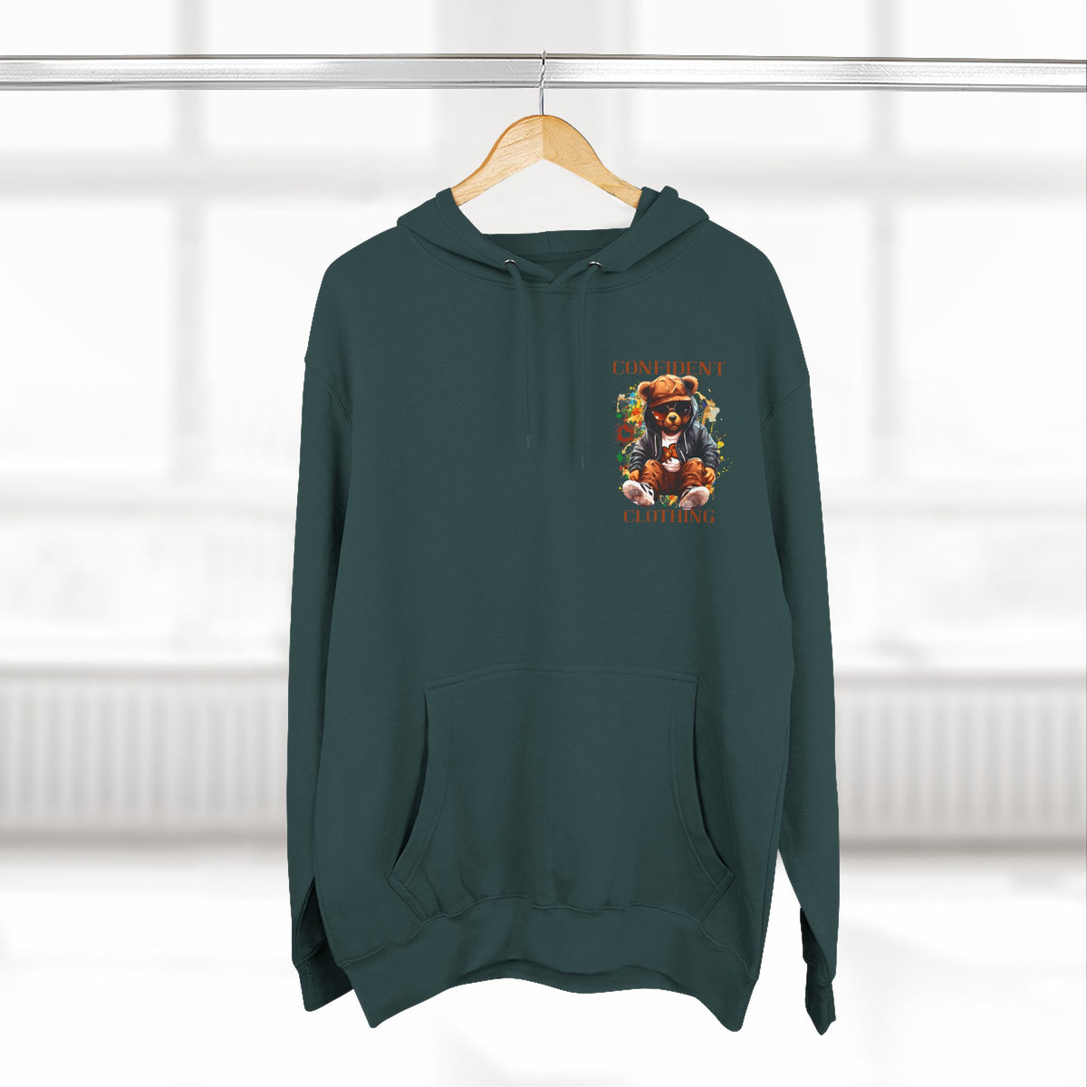 0.4 Confident Clothing Cool Bear Graphic Hoodie