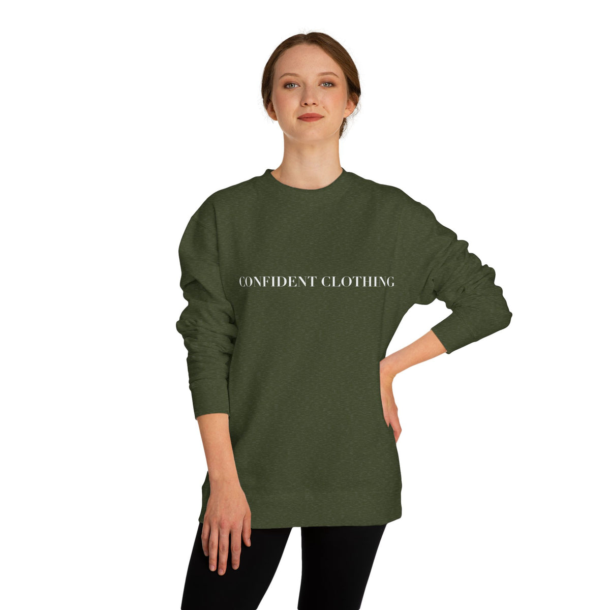 0.8 Confident Clothing Unisex Crew Neck Sweatshirt