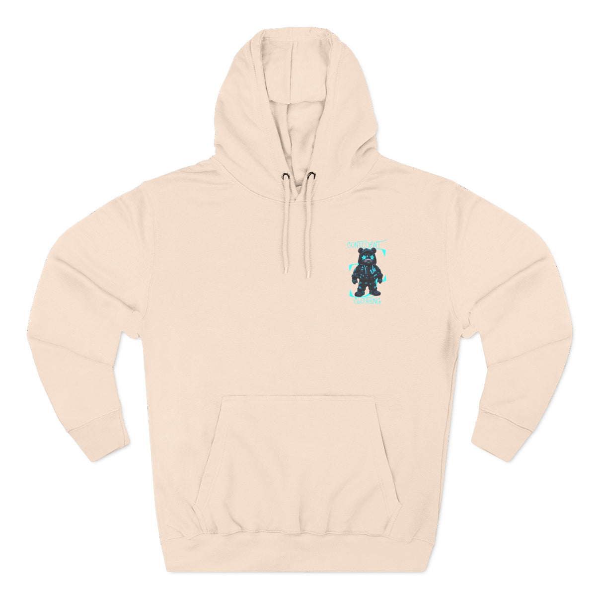 0.12 Confident Clothing Superstar Bear Graphic Fleece Hoodie