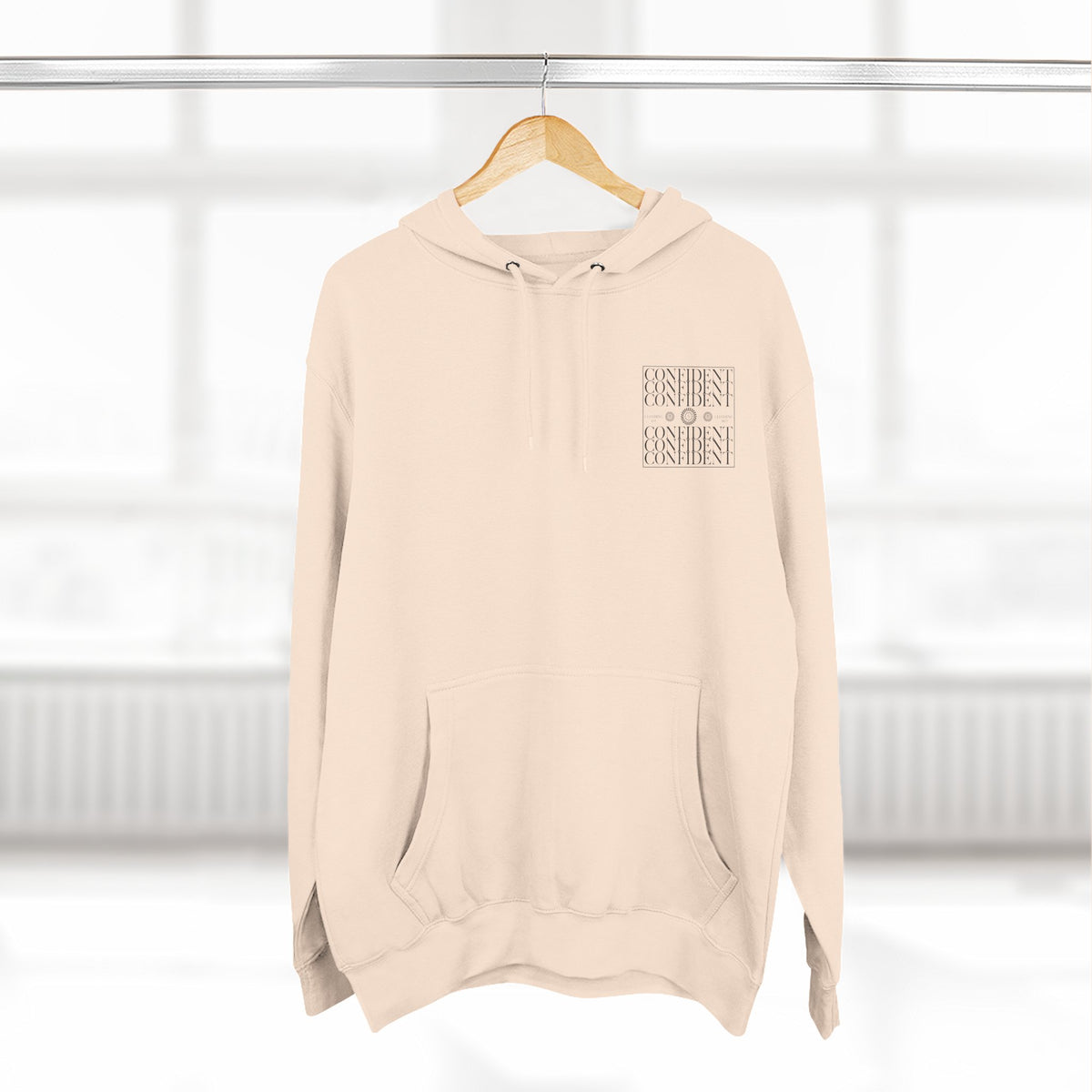 0.9 Confident Clothing Graphic Fleece Hoodie
