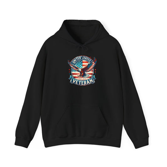 United States Veteran  Black Hoodie