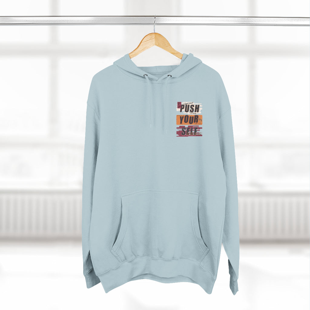 1.4 Confident Clothing Push Your Self Motivational Hoodie