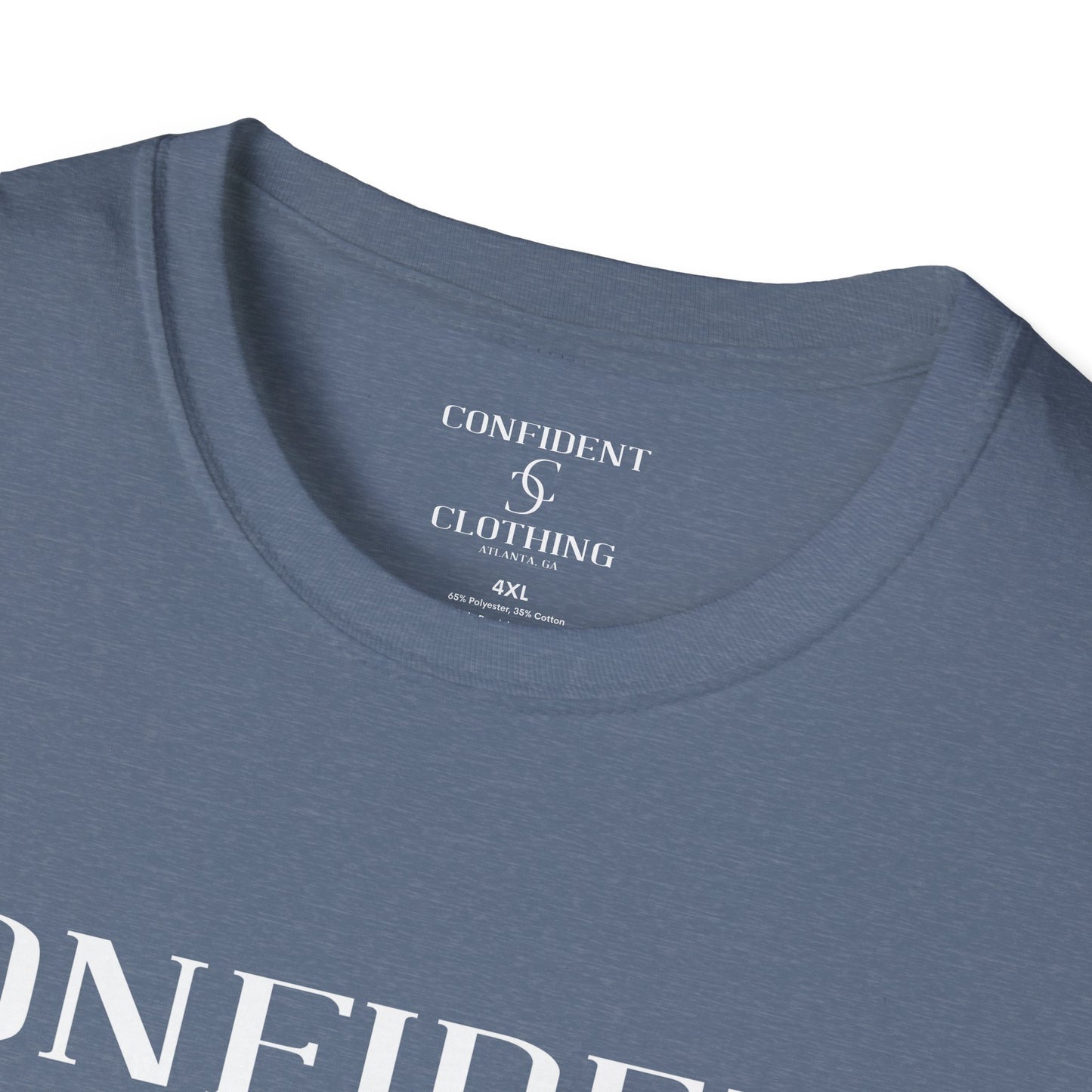 cc (Unisex) multi-color Confident Clothing Luxury Soft Style T-Shirt (mc white logo)
