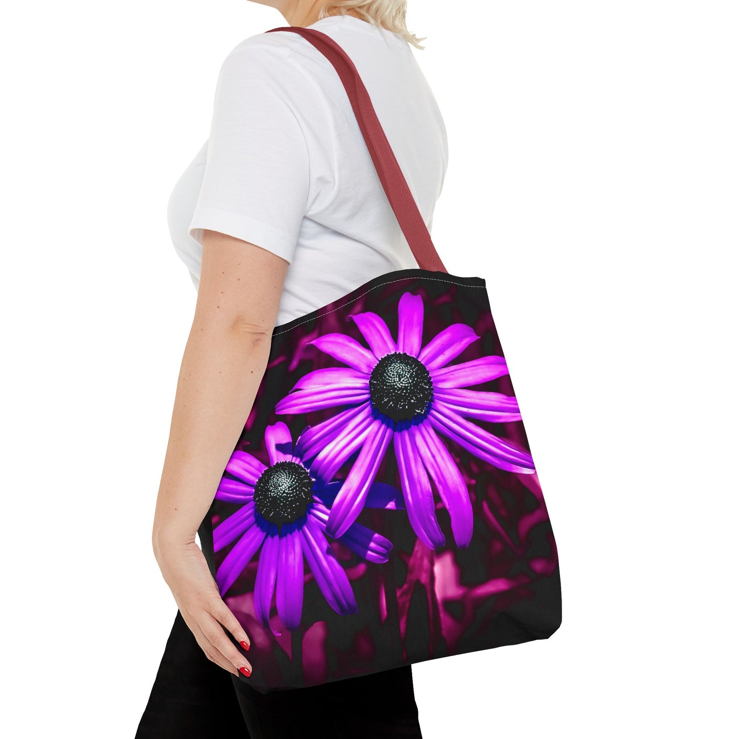 Purple Sunflower Tote Bag