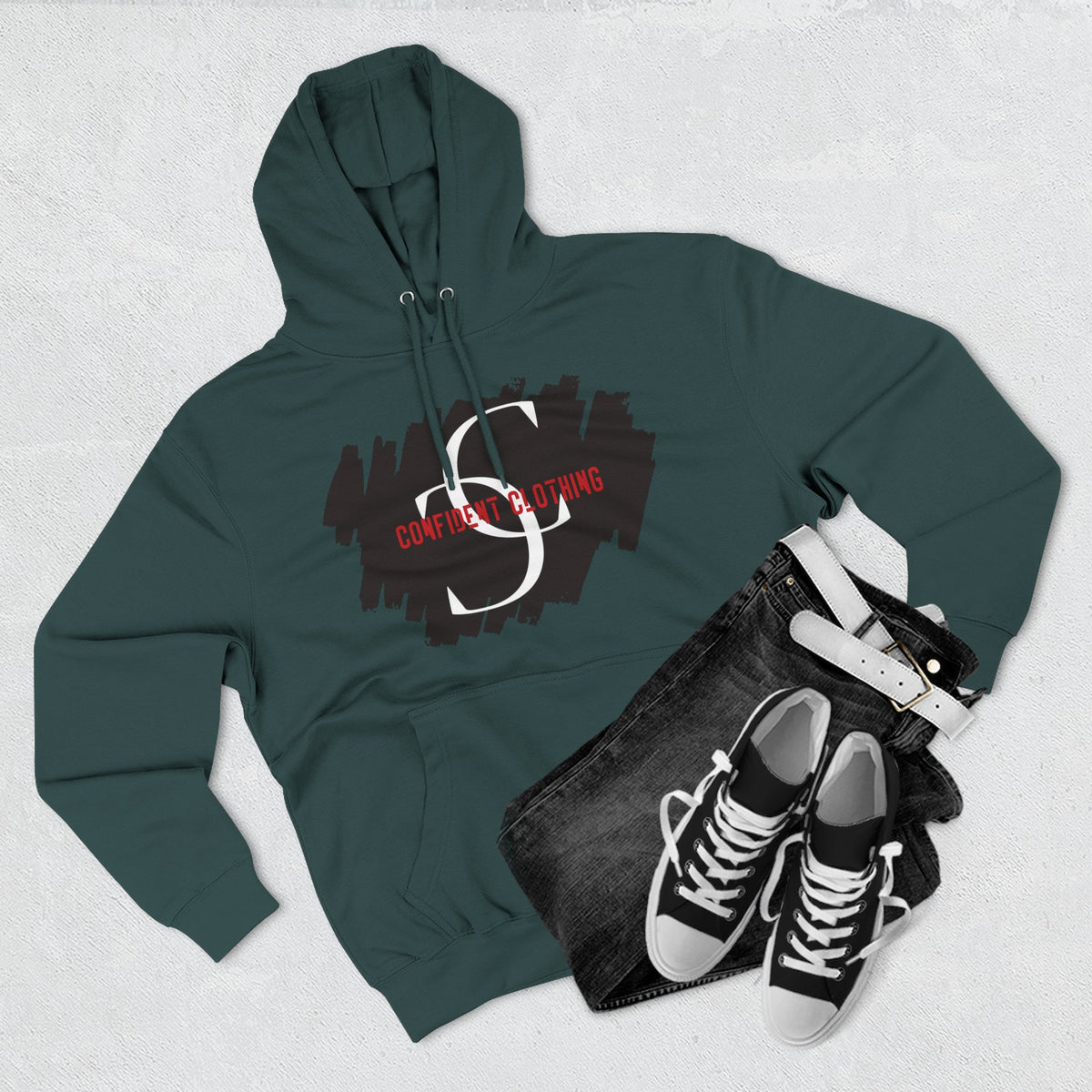 1.9 Confidence Clothing Graphic Fleece Hoodie