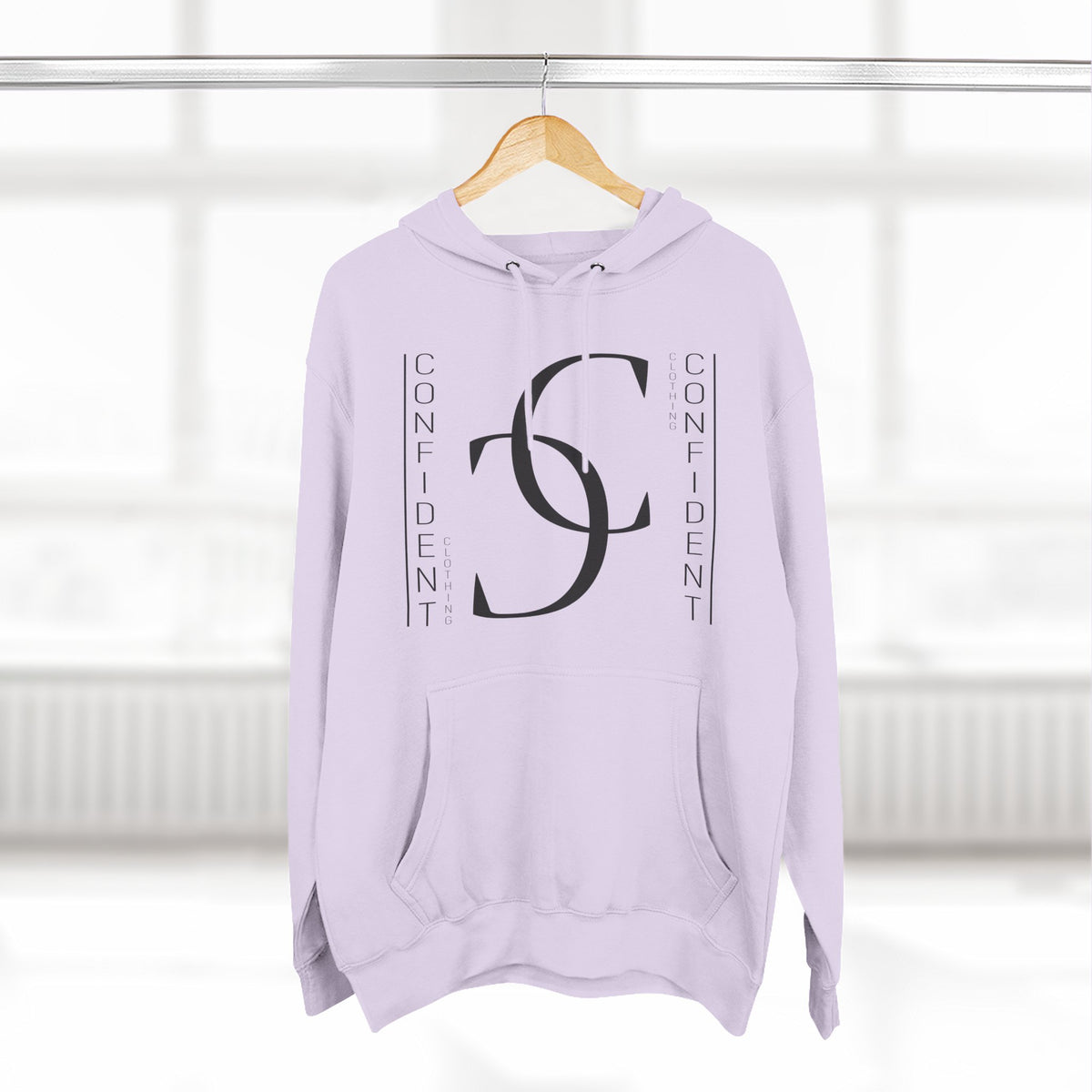 1.2 Confident Clothing Casual Graphic Fleece Hoodie