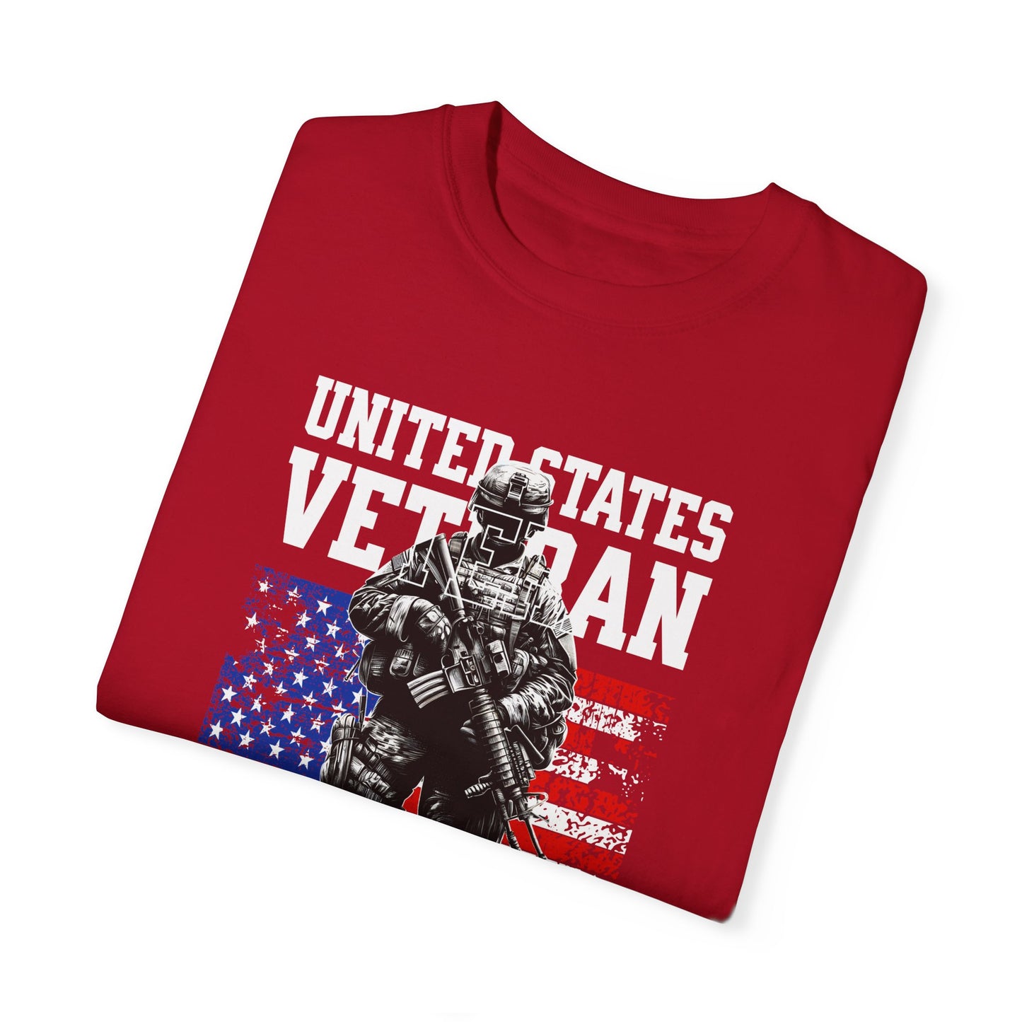 United States Veteran Unisex Garment-Dyed T-shirt