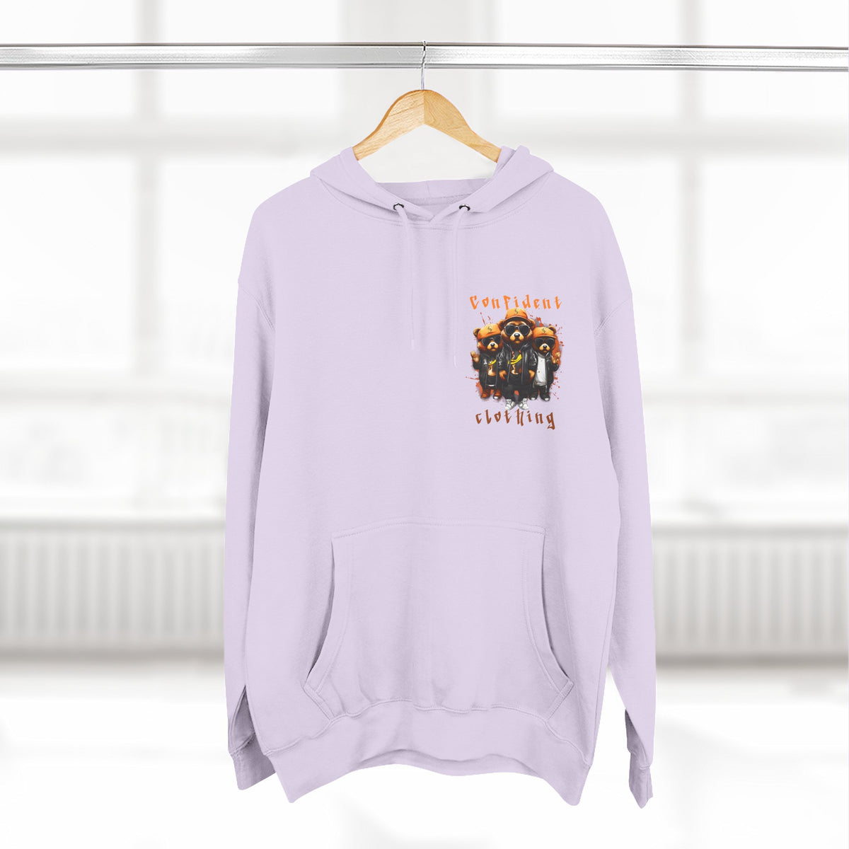 Confident Clothing Raccoon Crew Fleece Hoodie