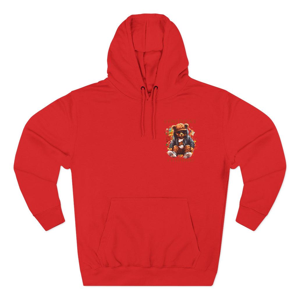 0.4 Confident Clothing Cool Bear Graphic Hoodie