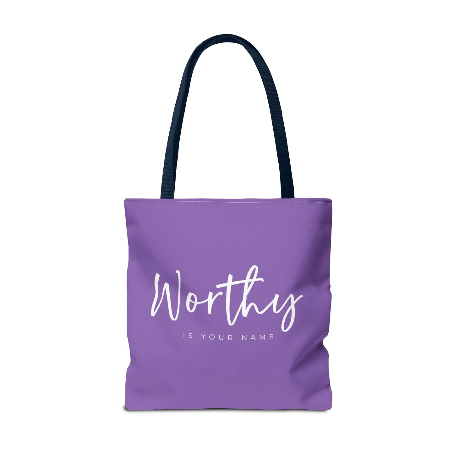 (tote bags) Worthy is Your Name (light purple)