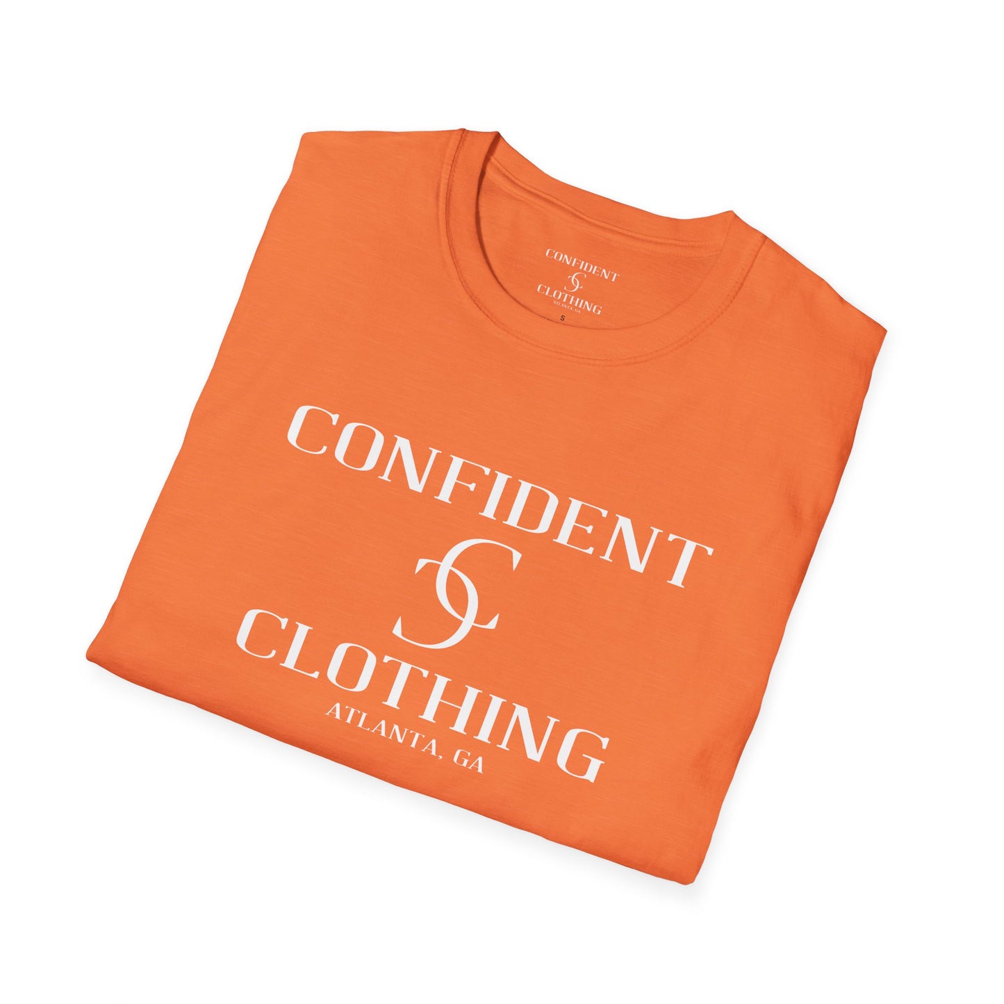 cc (Unisex) multi-color Confident Clothing Luxury Soft Style T-Shirt (mc white logo)