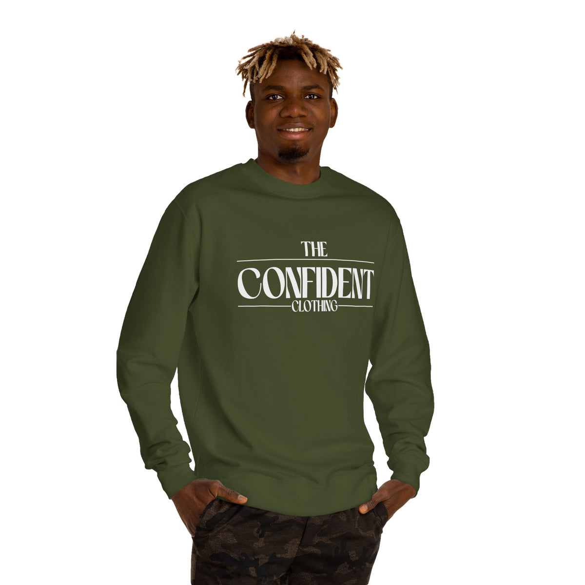 0.3 Confident Clothing Unisex Crew Neck Sweatshirt
