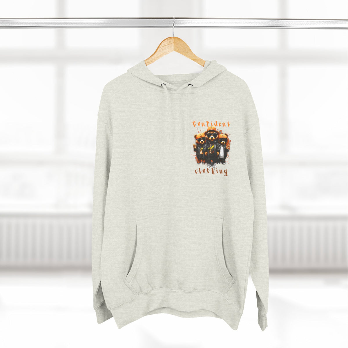 Confident Clothing Raccoon Crew Fleece Hoodie
