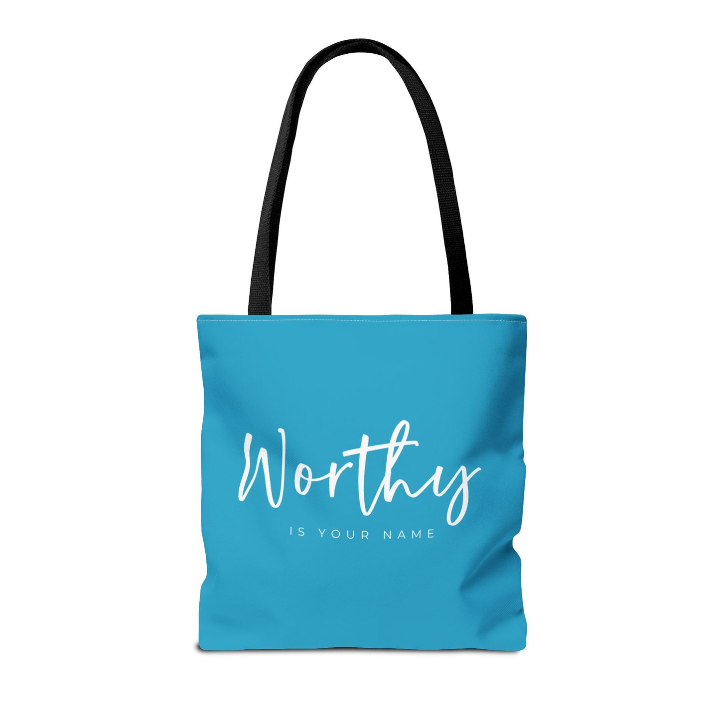 (tote bags) Worthy is Your Name (turquois)
