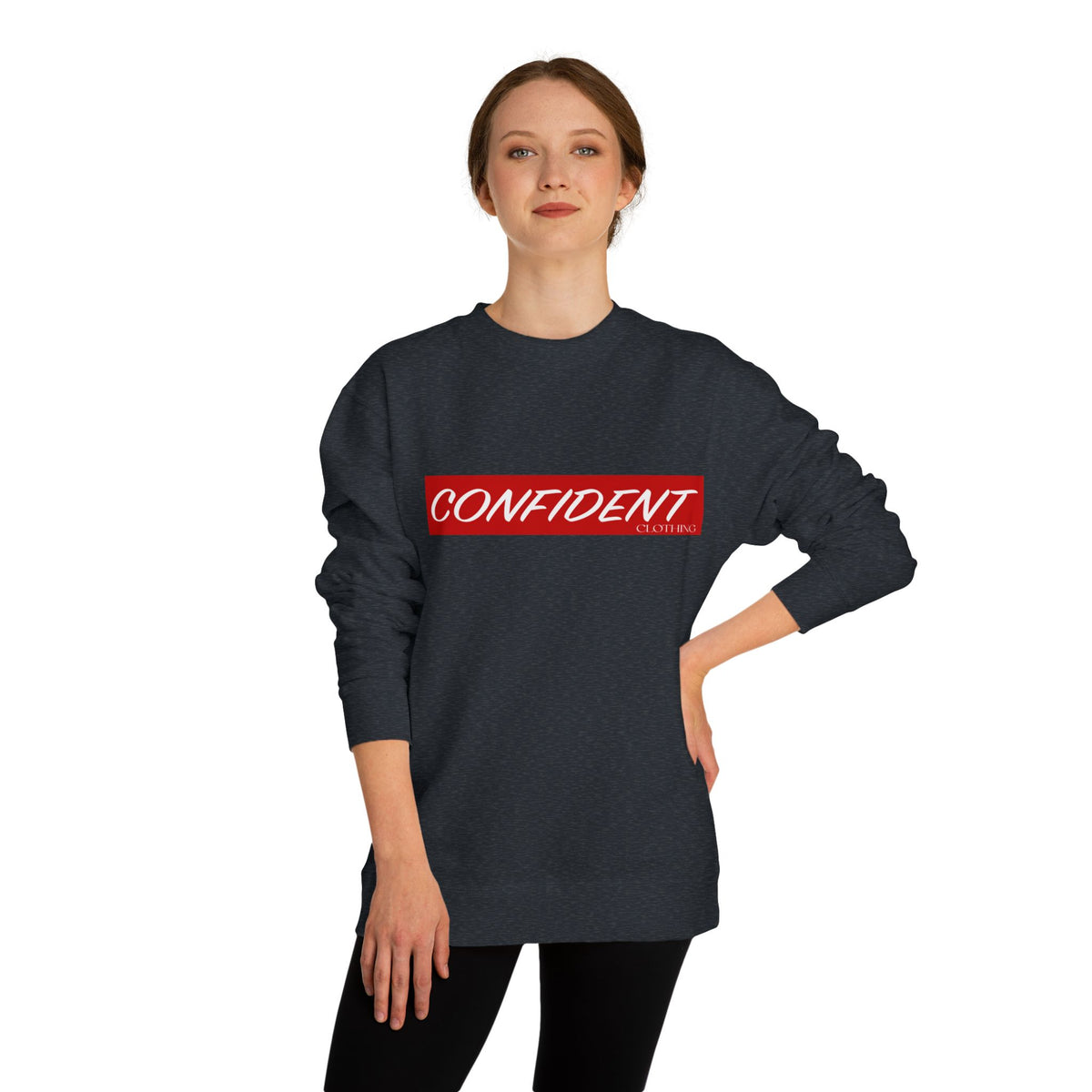 0.7 Confident Clothing Unisex Crew Neck Sweatshirt