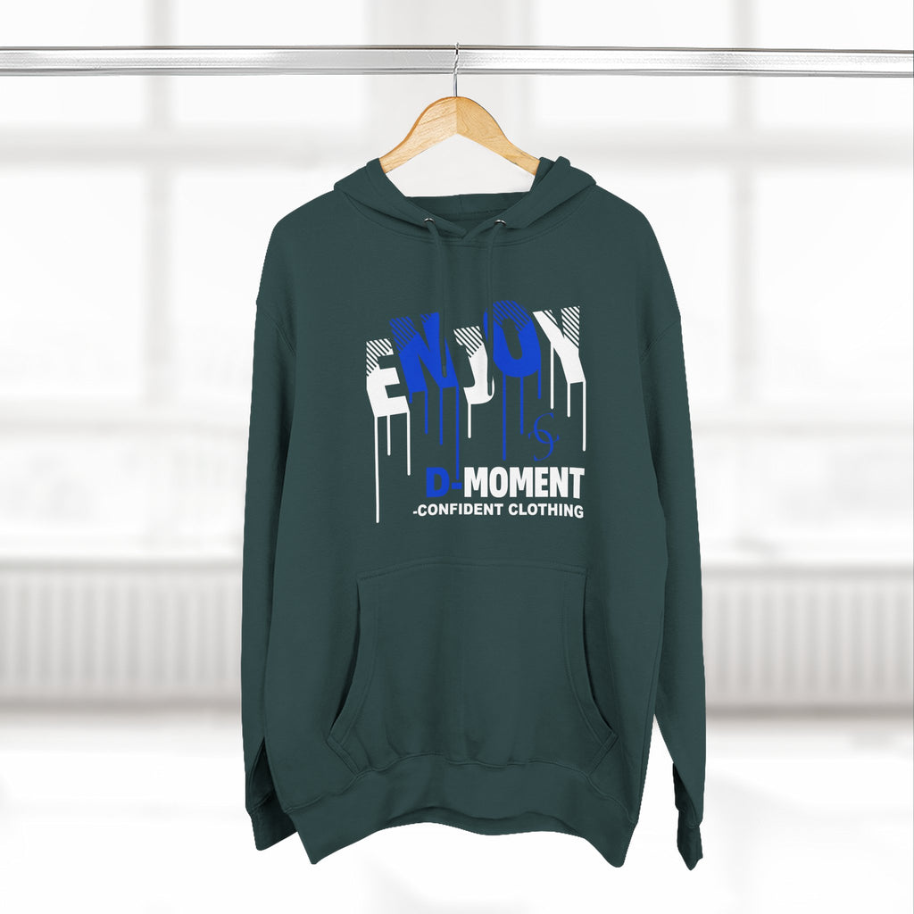 1.0 Confident Clothing Enjoy D Moment Drip Graphic Fleece Hoodie