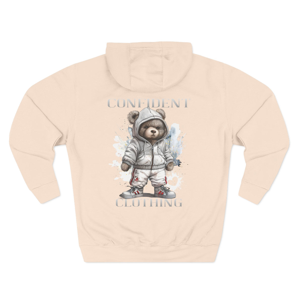 Confident Climbing Astronaut Snow Bear Fleece Hoodie
