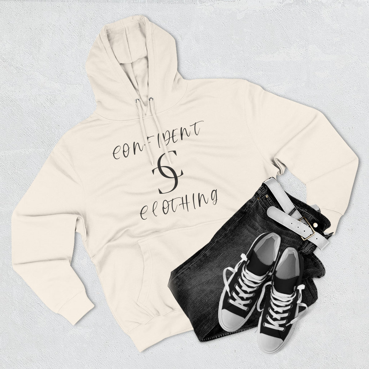 0.4 Confident Slaying Inspirational Fleece Hoodie