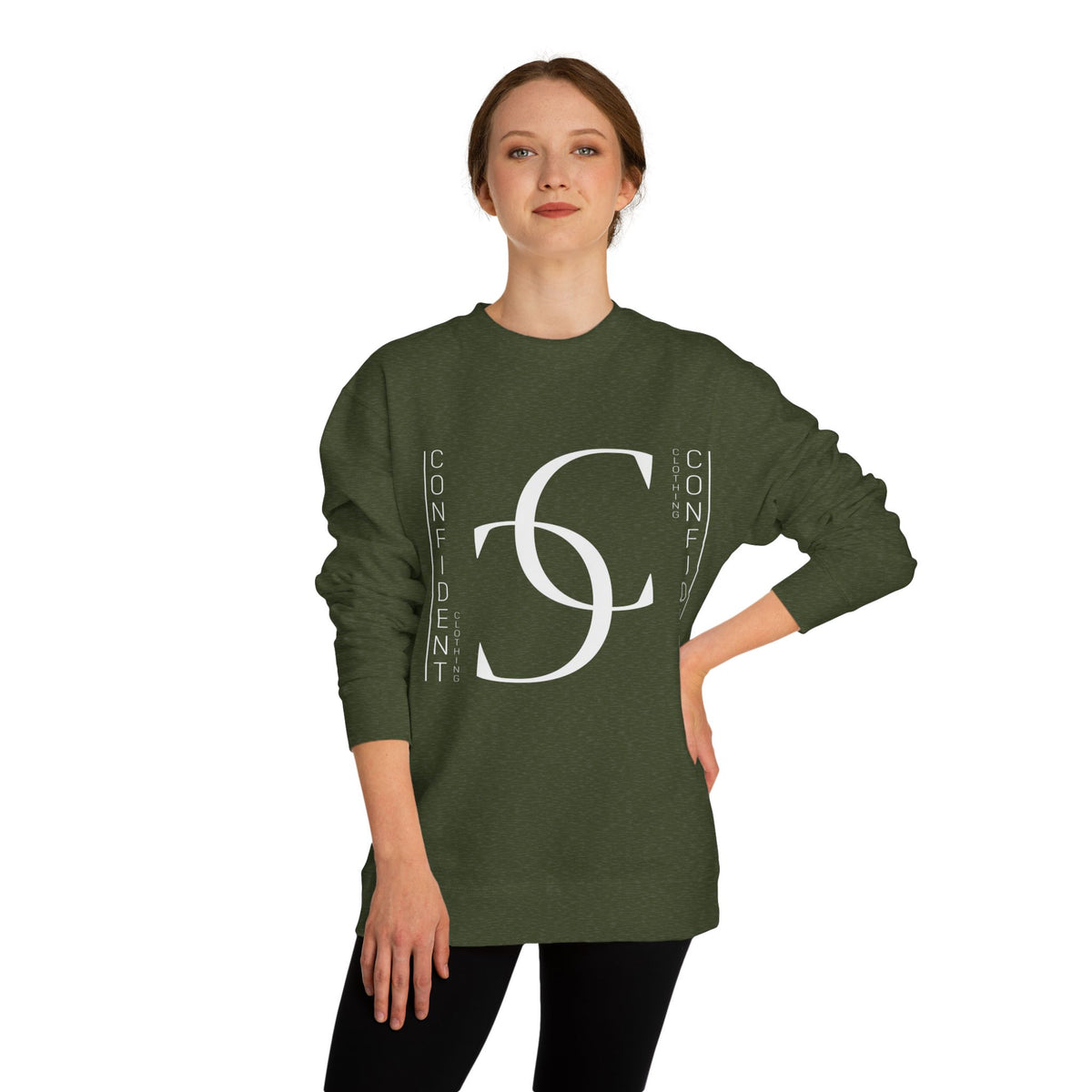 0.2 Confident Clothing Unisex Crew Neck Sweatshirt