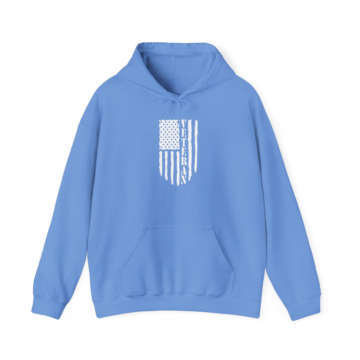 Veteran Black Hoodie (white logo)