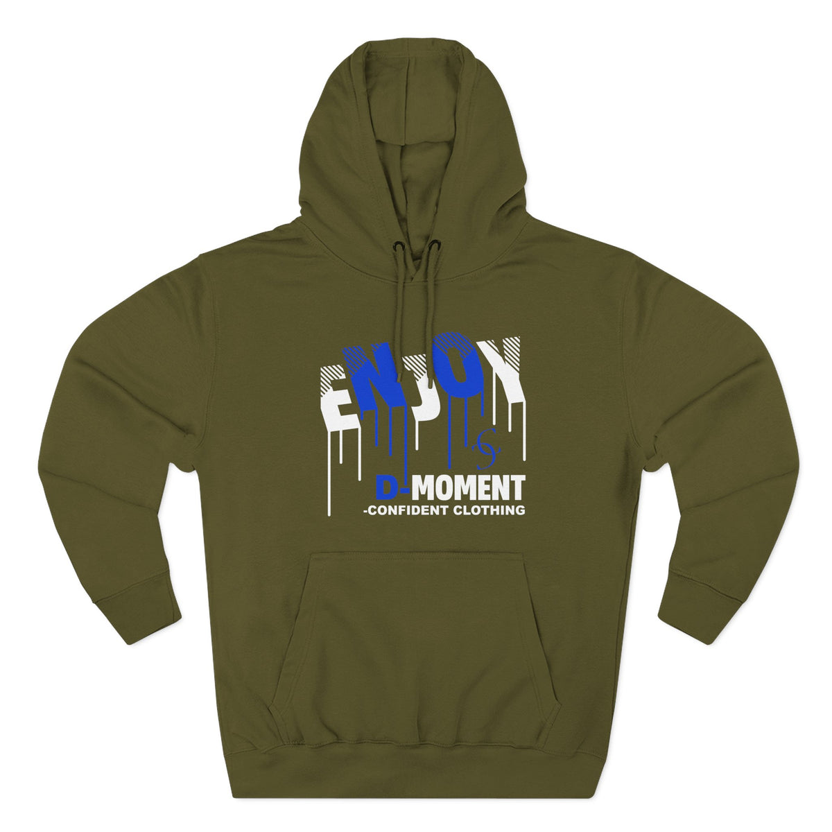 1.0 Confident Clothing Enjoy D Moment Drip Graphic Fleece Hoodie