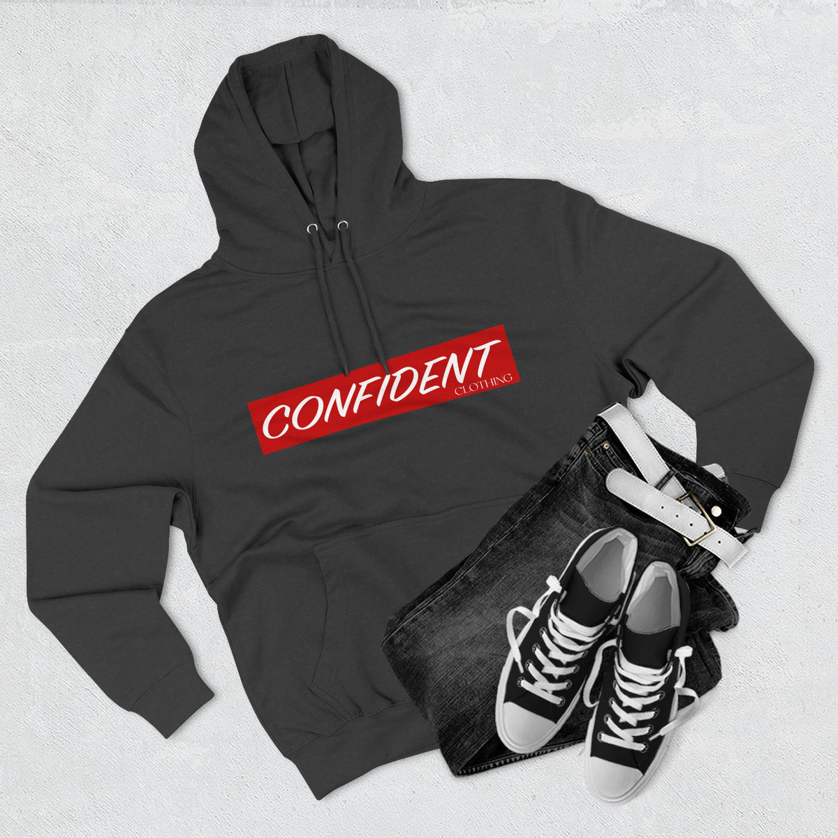 0.7 CONFIDENT CLOTHING Motivational Hoodie