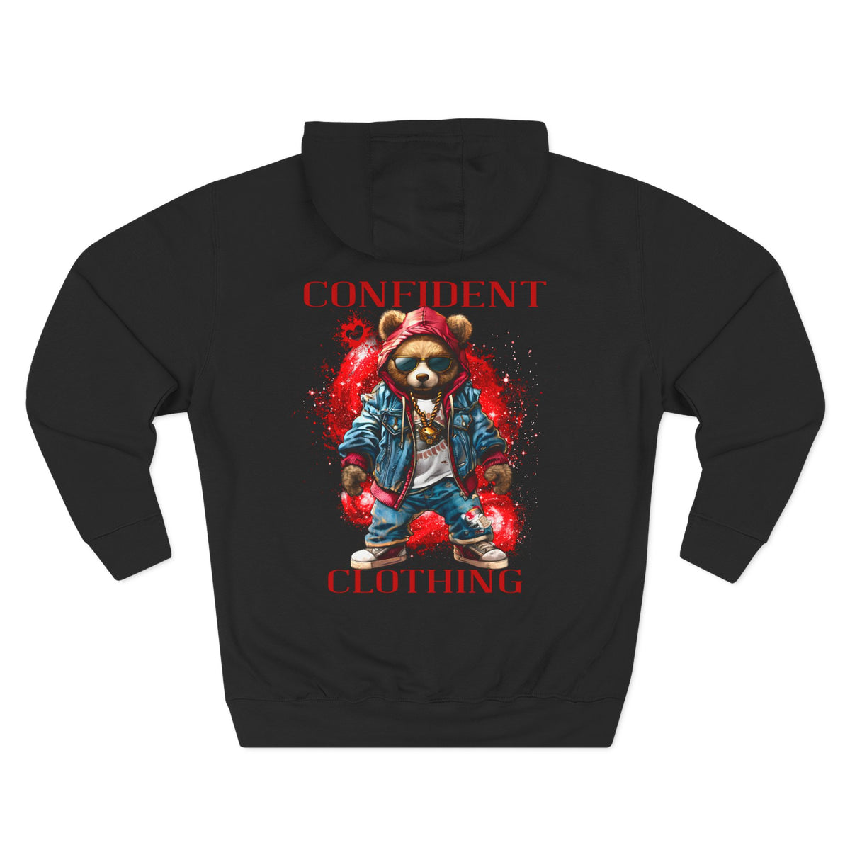 Confident Clothing Galaxy Bear Graphic Hoodie