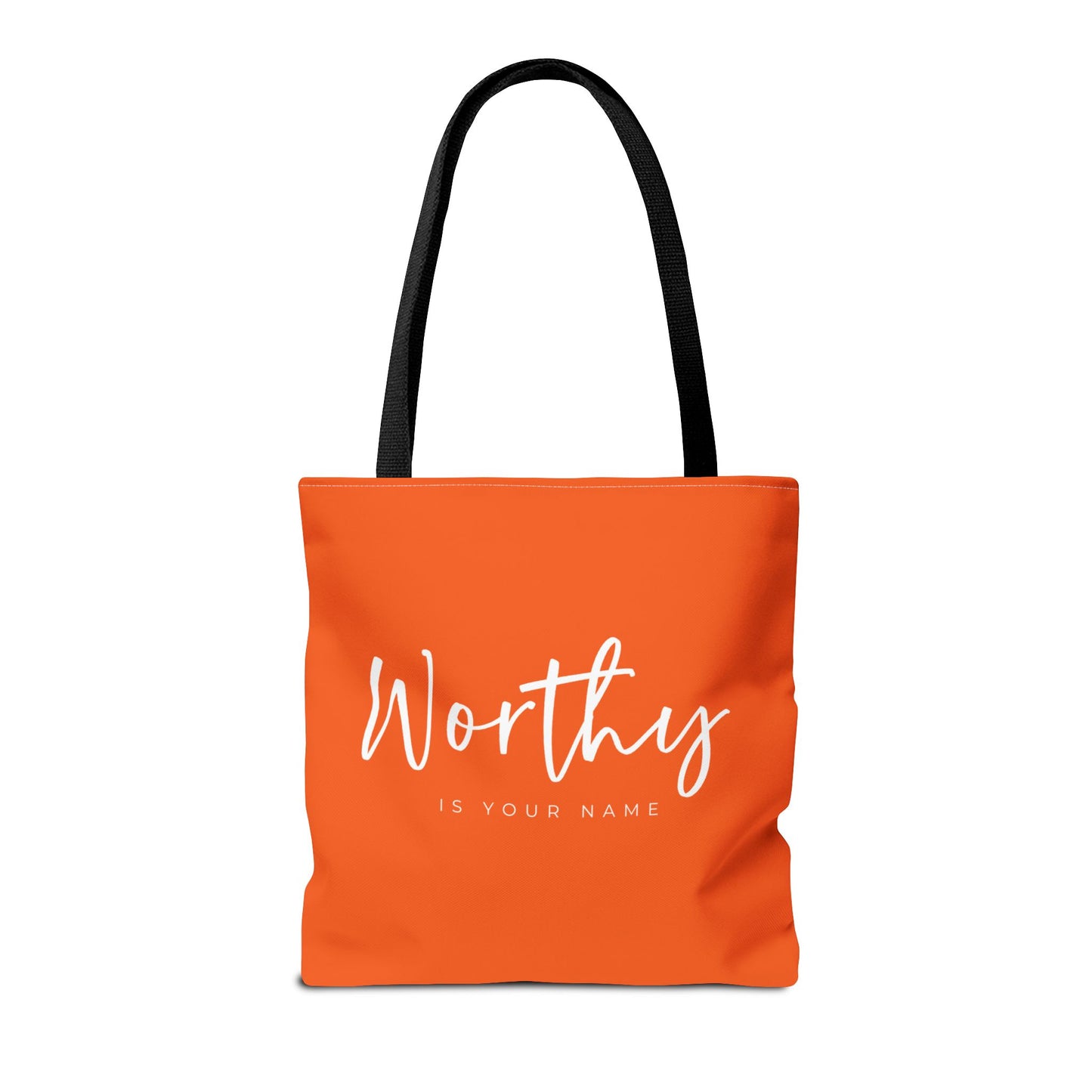 (tote bags) Worthy is Your Name (orange)