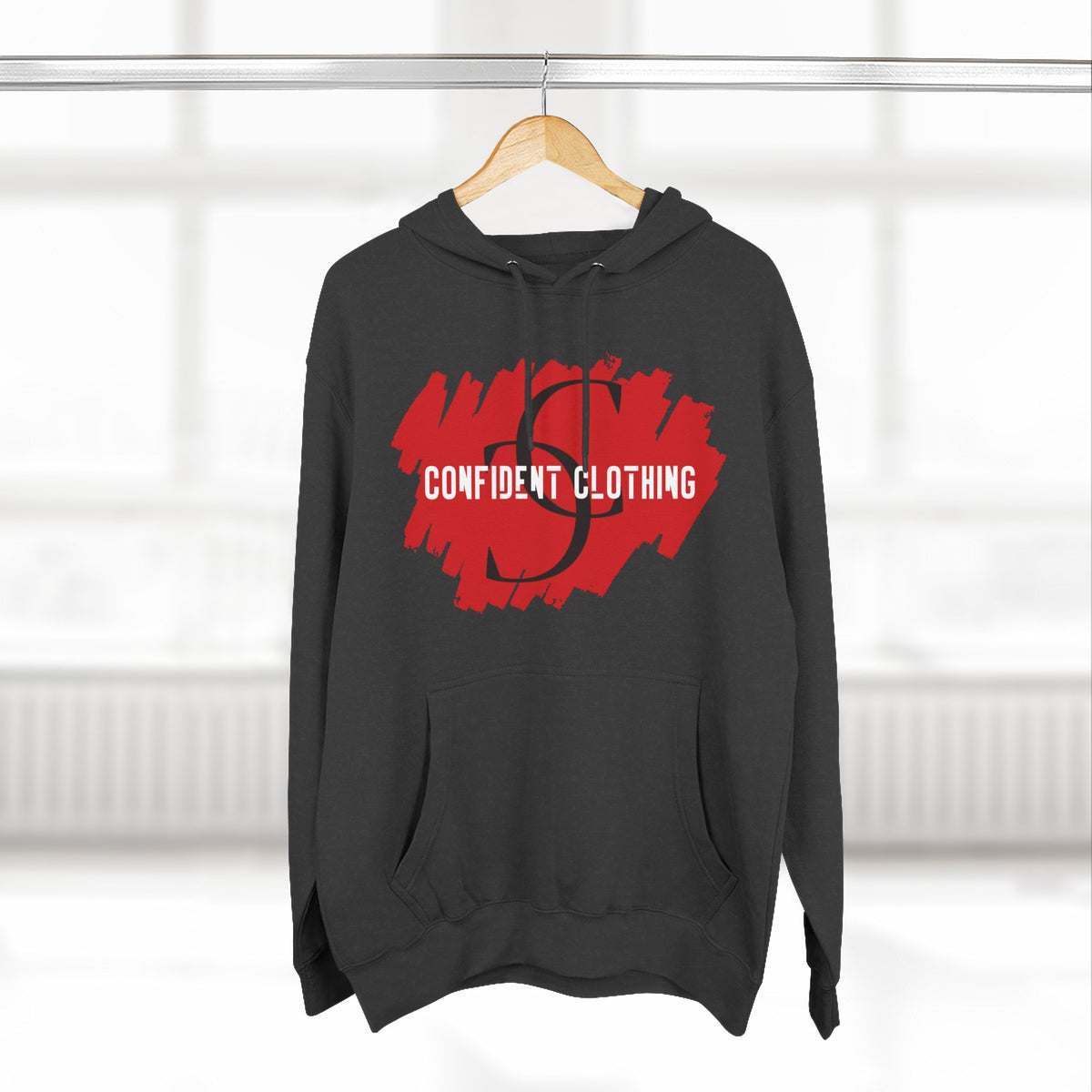 1.6 Confident Clothing Graphic Fleece Hoodie