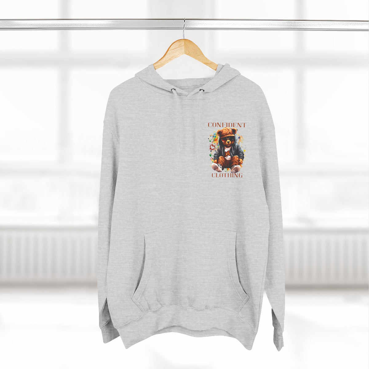 0.4 Confident Clothing Cool Bear Graphic Hoodie