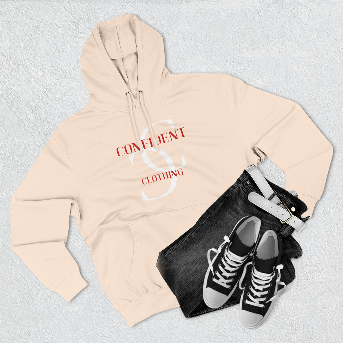 0.5 Confident Clothing Big Face Fleece Hoodie