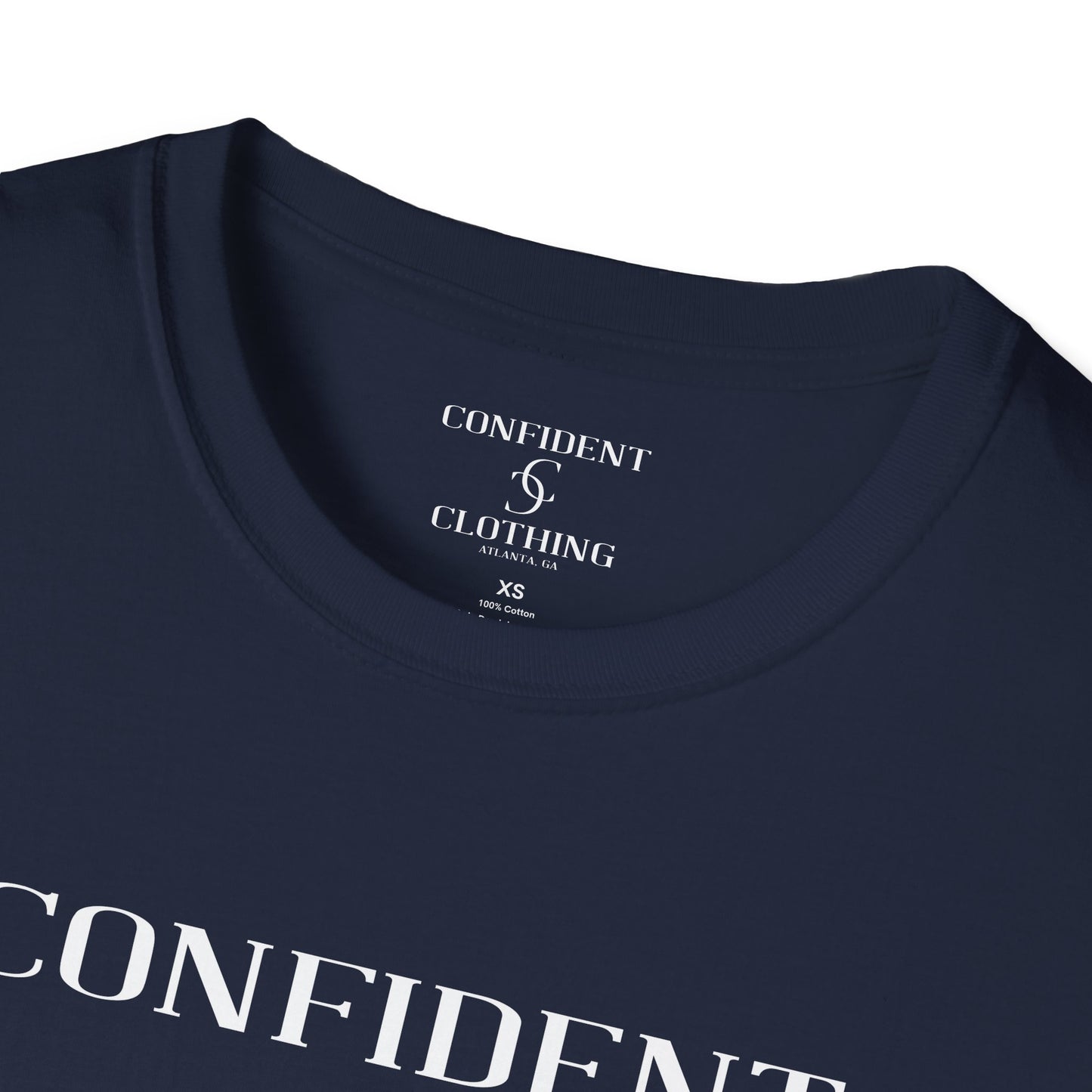 cc (Unisex) multi-color Confident Clothing Luxury Soft Style T-Shirt (mc white logo)