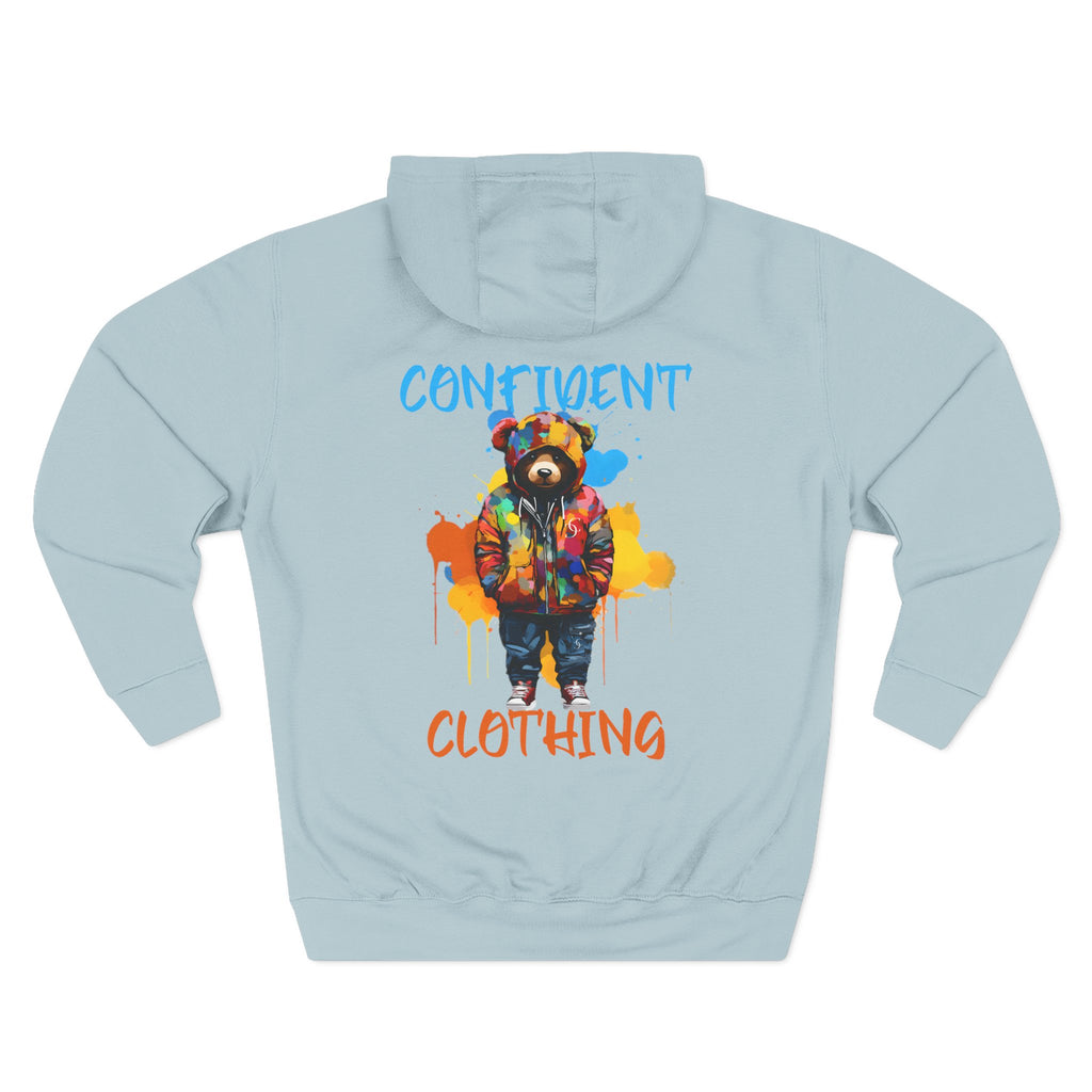 Confident Clothing Bear Graphic Fleece Hoodie