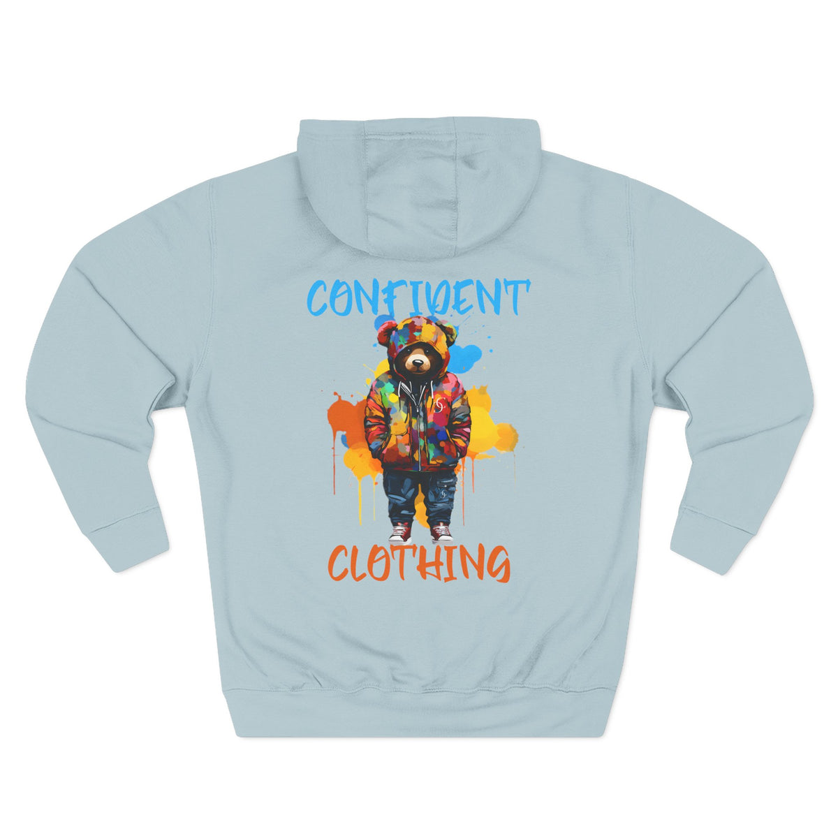 Confident Clothing Bear Graphic Fleece Hoodie