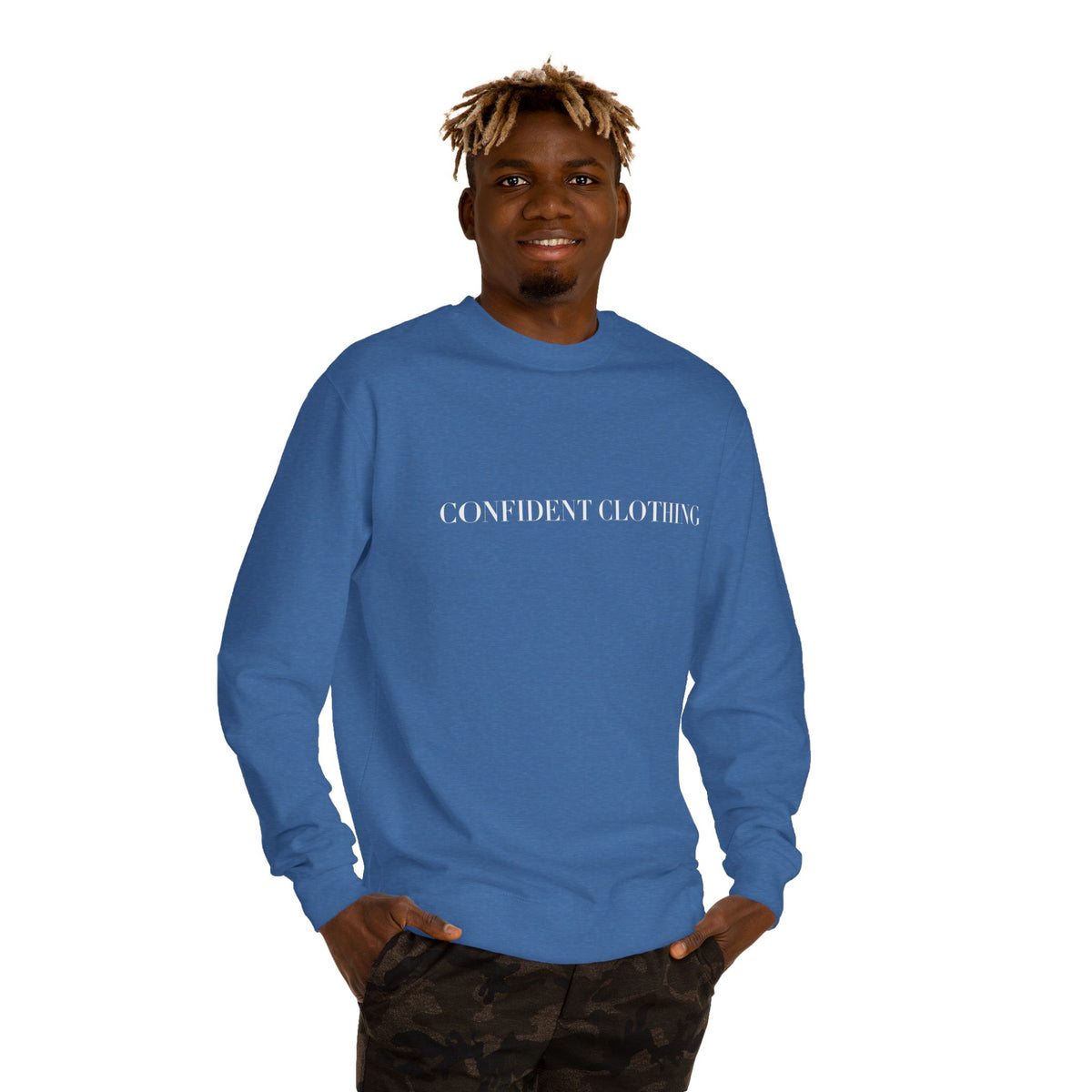 0.8 Confident Clothing Unisex Crew Neck Sweatshirt