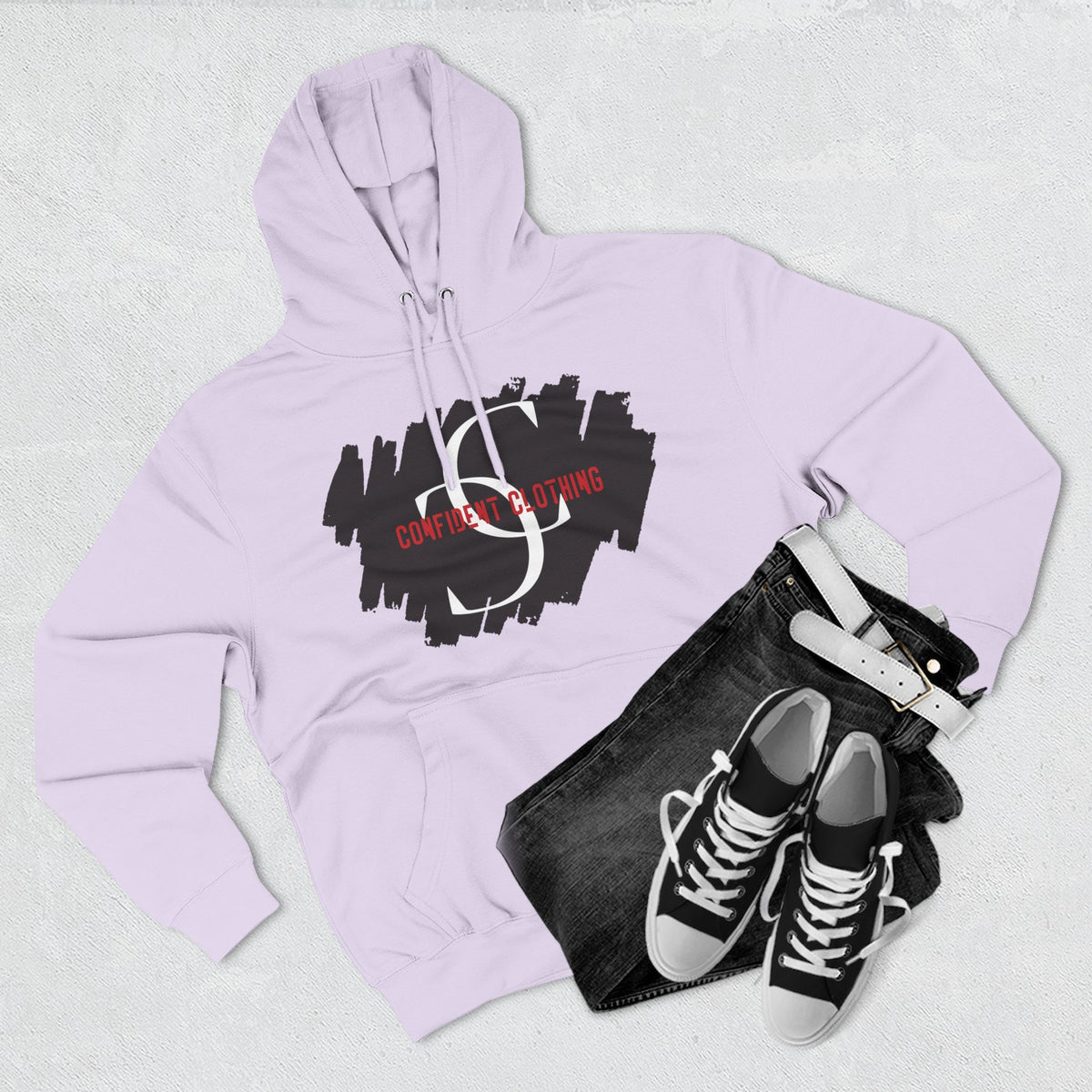 1.9 Confidence Clothing Graphic Fleece Hoodie