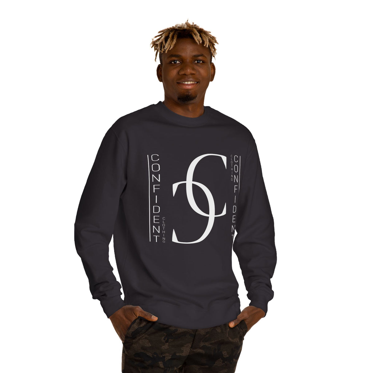 0.2 Confident Clothing Unisex Crew Neck Sweatshirt