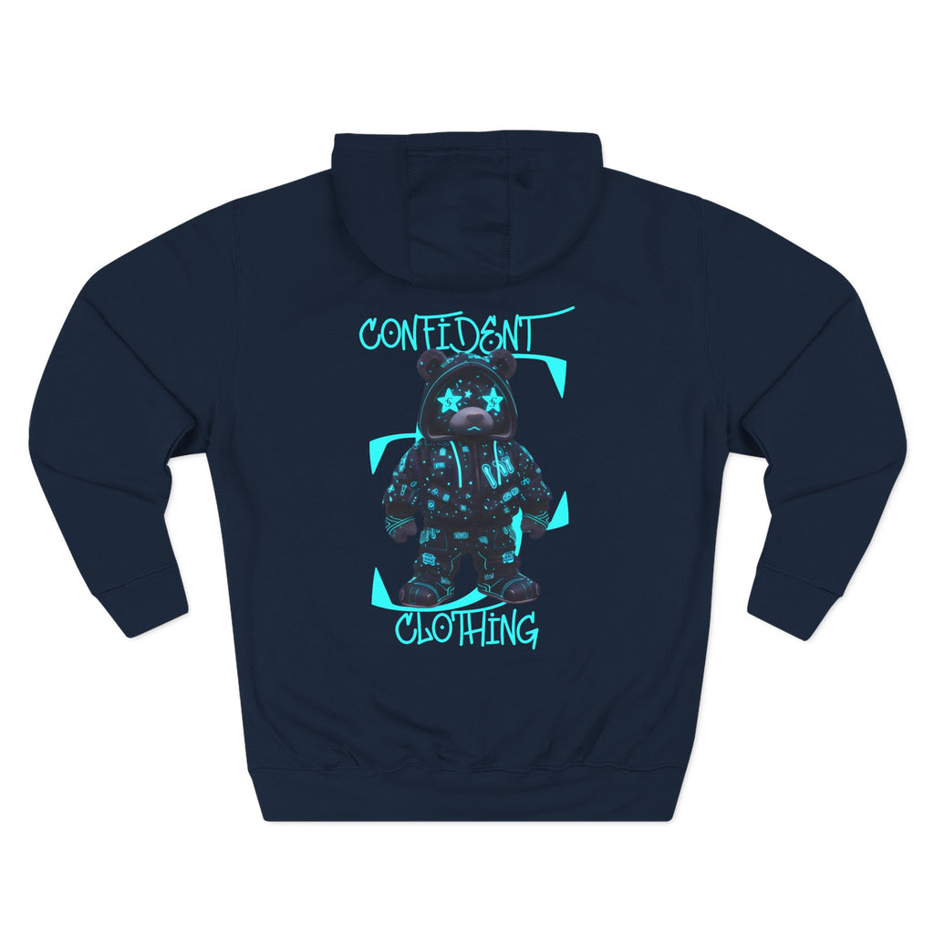 0.12 Confident Clothing Superstar Bear Graphic Fleece Hoodie