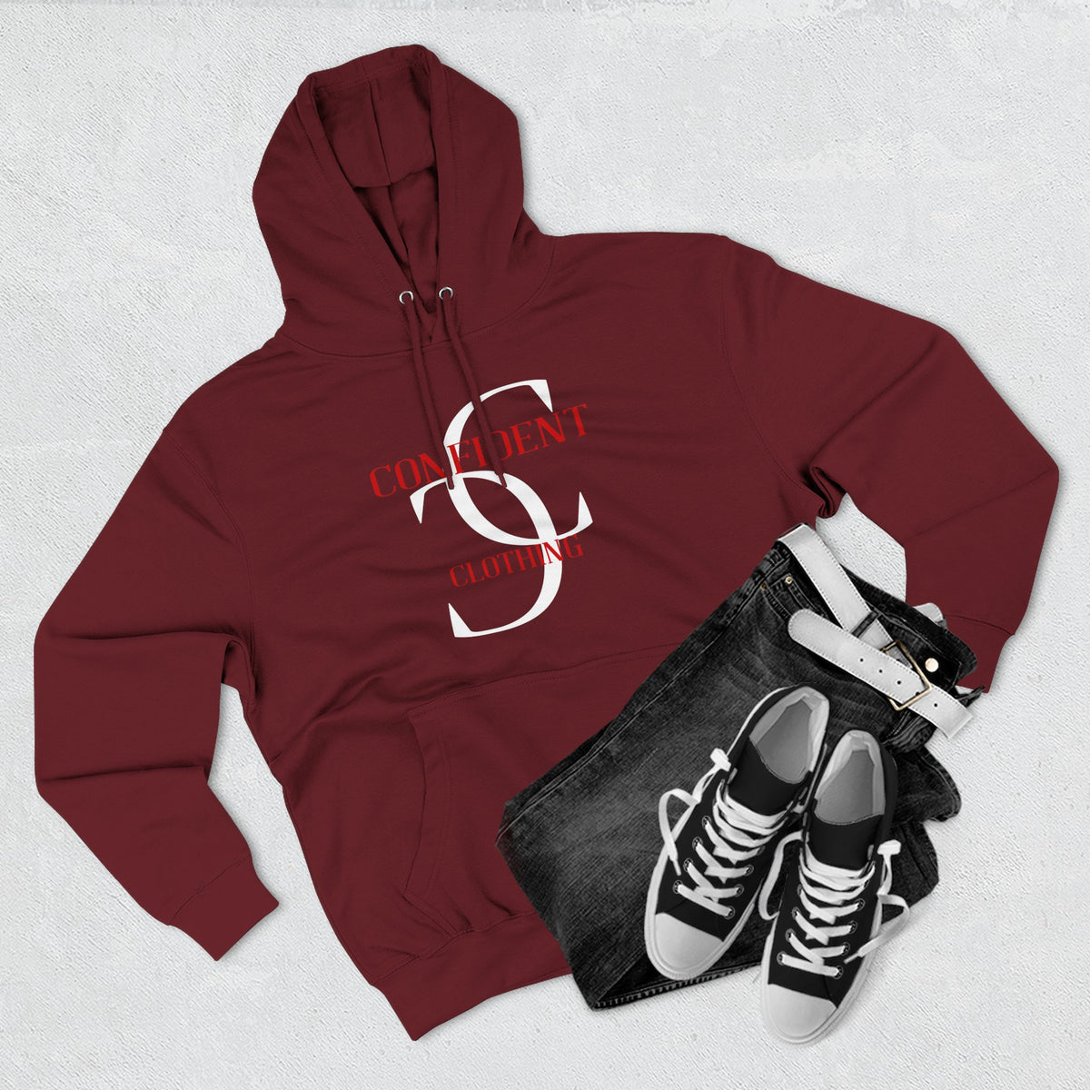 0.5 Confident Clothing Big Face Fleece Hoodie