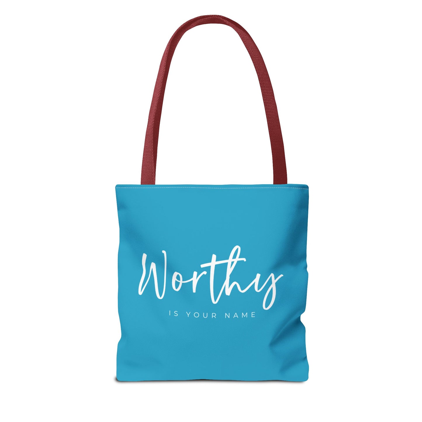 (tote bags) Worthy is Your Name (turquois)