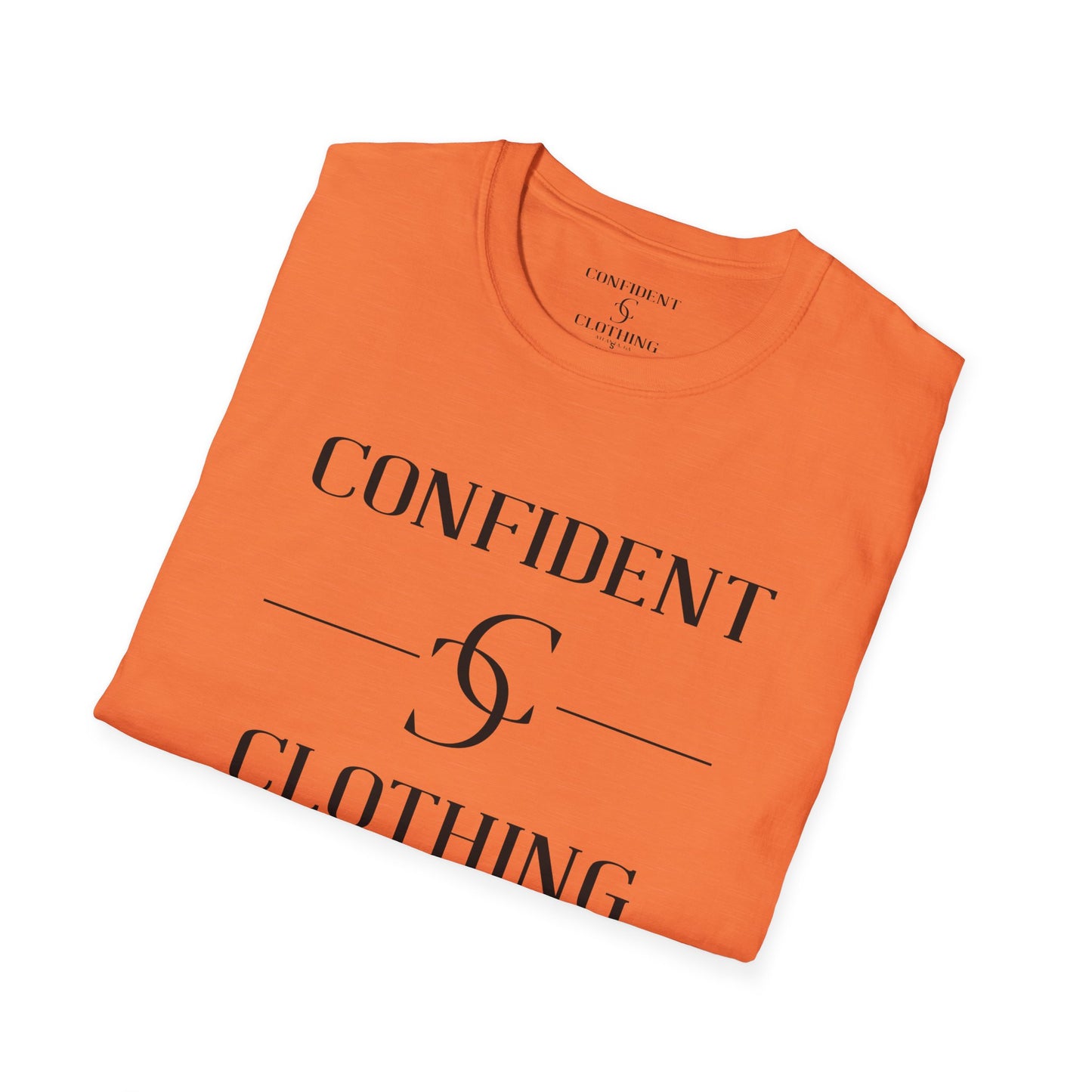 cc (Unisex) multi-color Confident Clothing Luxury Soft Style T-Shirt (ml black logo)