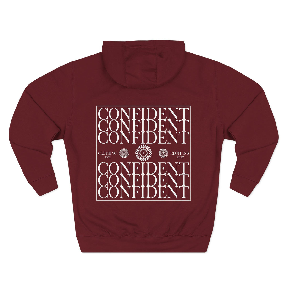 0.9 Confident Clothing Graphic Fleece Hoodie
