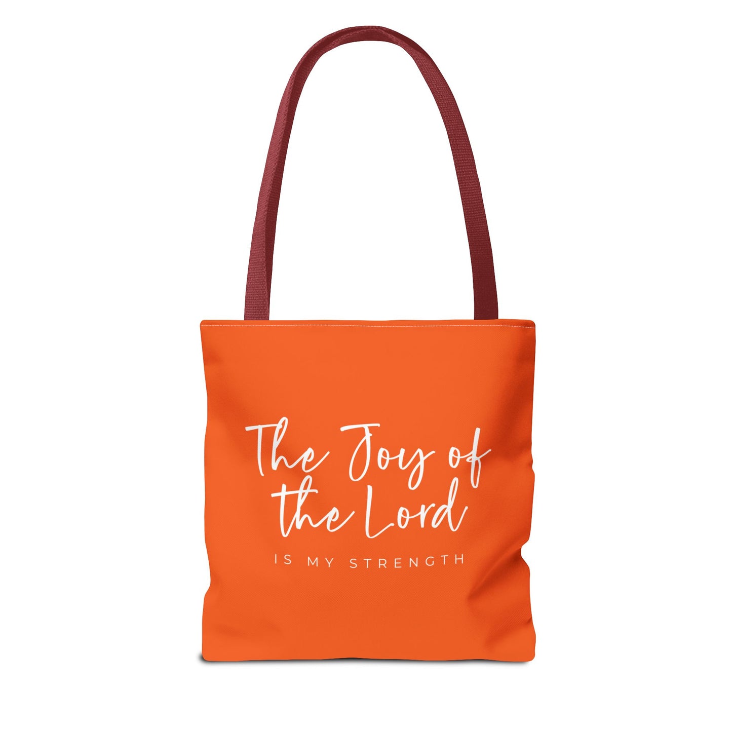 The Joy of the Lord is my Strength Tote Bag (orange)