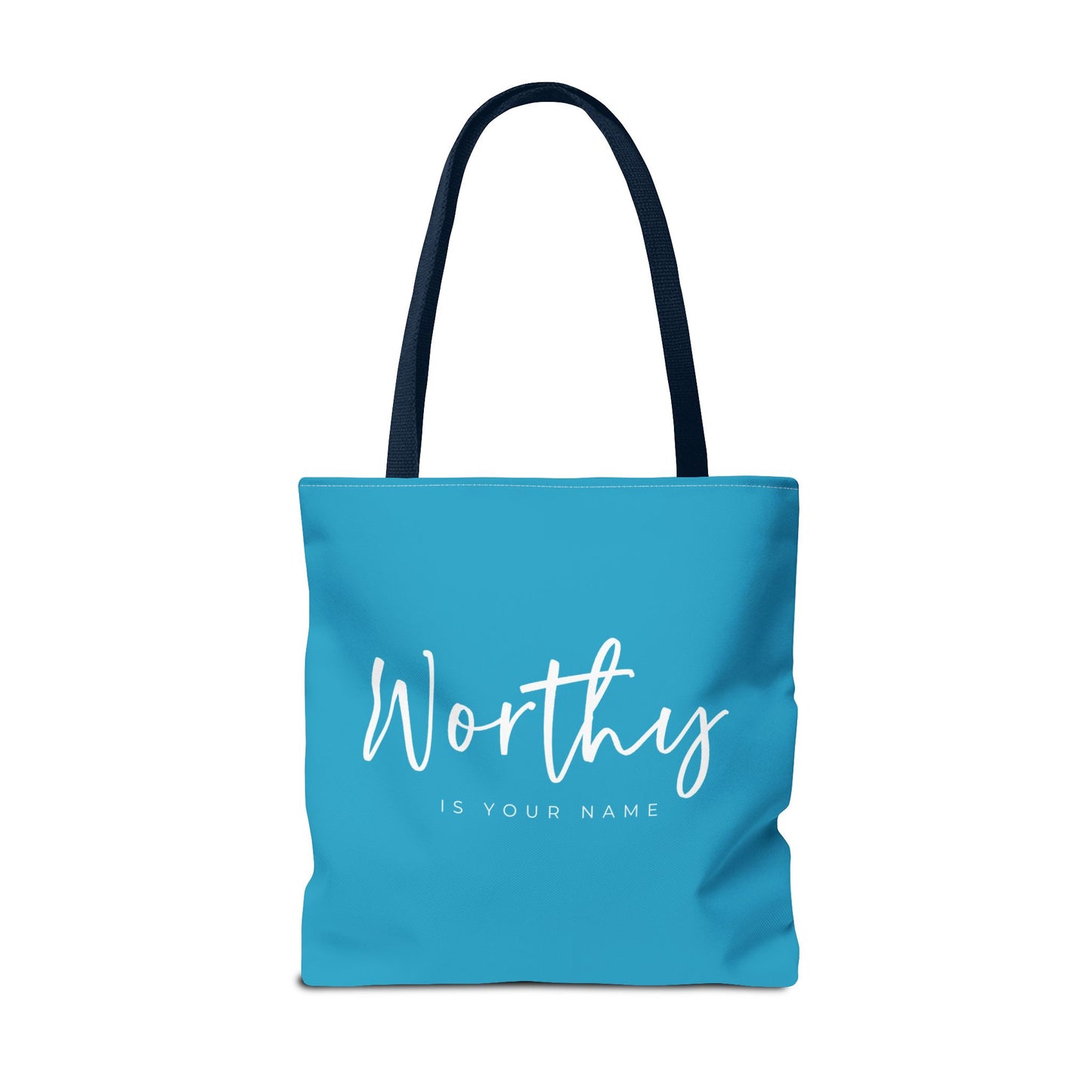 (tote bags) Worthy is Your Name (turquois)