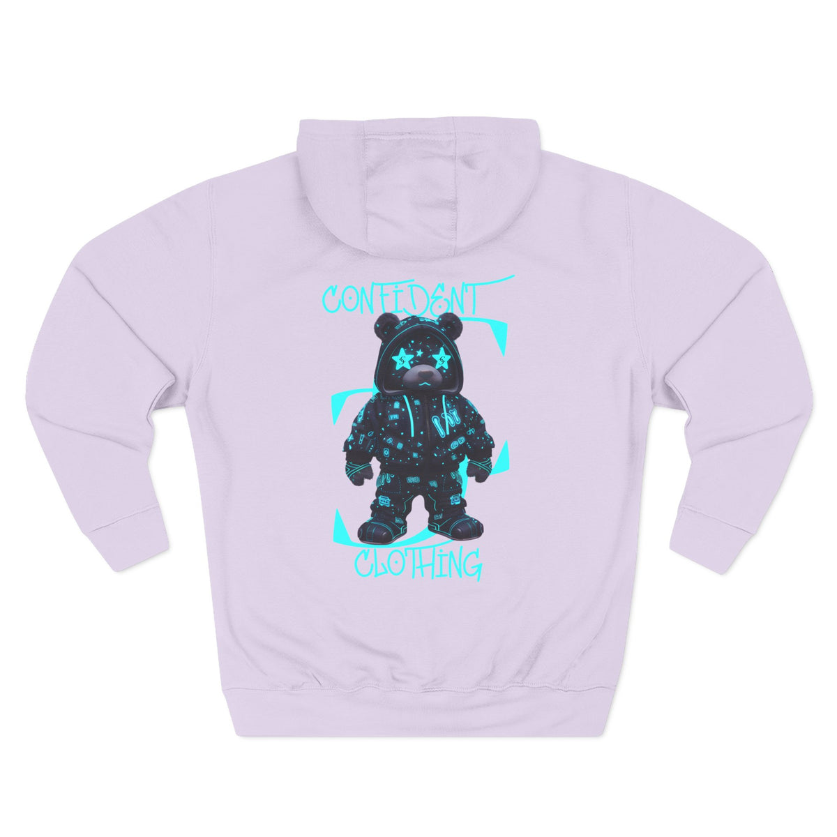 0.12 Confident Clothing Superstar Bear Graphic Fleece Hoodie
