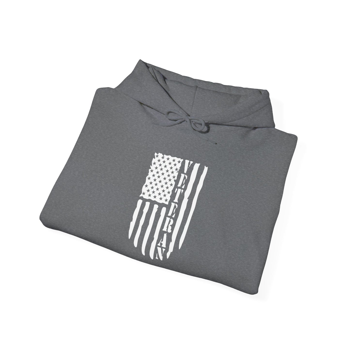Veteran Black Hoodie (white logo)