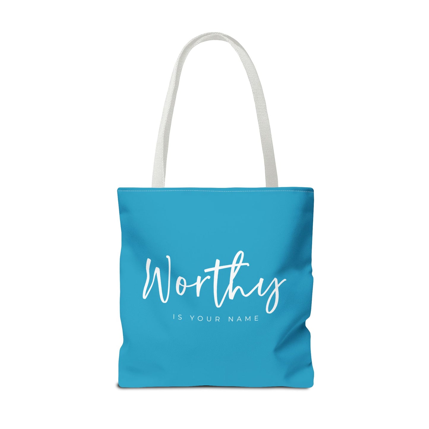 (tote bags) Worthy is Your Name (turquois)