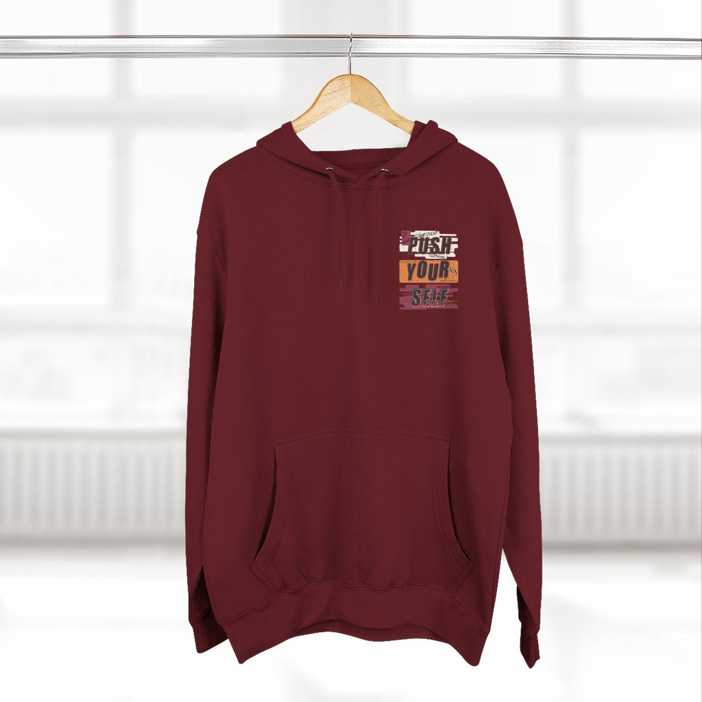 1.4 Confident Clothing Push Your Self Motivational Hoodie