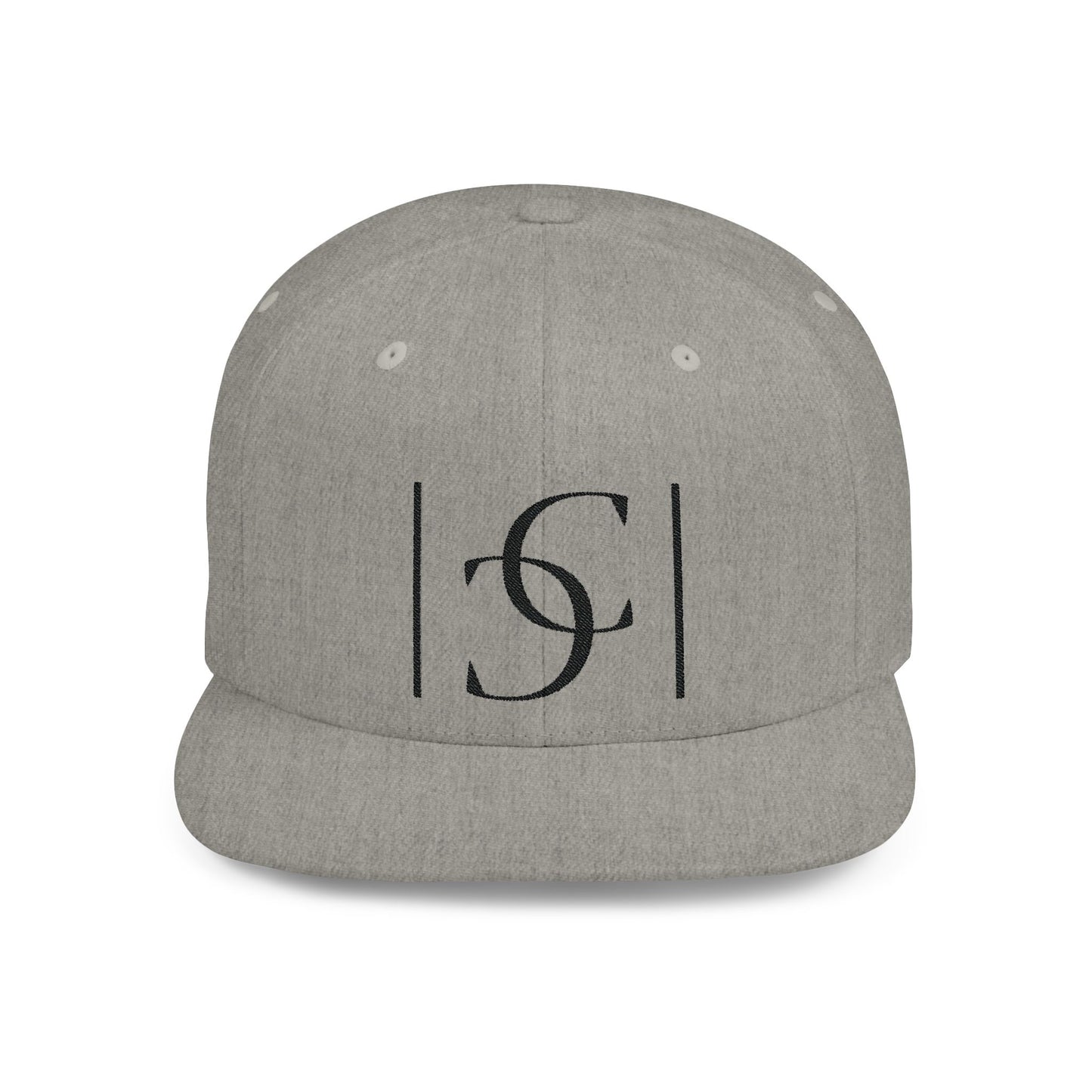 (hats) Confident Clothing "Elite" Flat Bill Snapback (big logo black cc)
