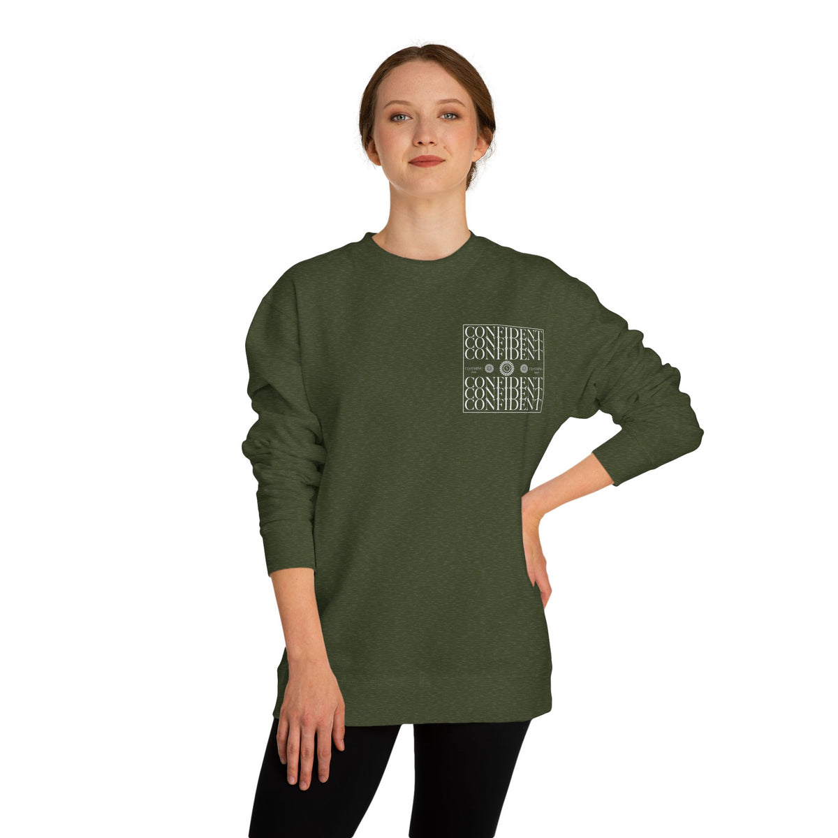 0.5 Confident Clothing Unisex Crew Neck Sweatshirt